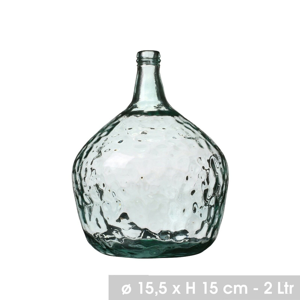 image 1 of 2L Round Recycled Glass Flower Vase