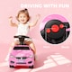 image 9 of HOMCOM Ride on Car Baby Toddler Walker Foot to Floor Sliding Car Slider with Horn Music Working Lights Storage for 1.5 - 3 Years Old, Pink
