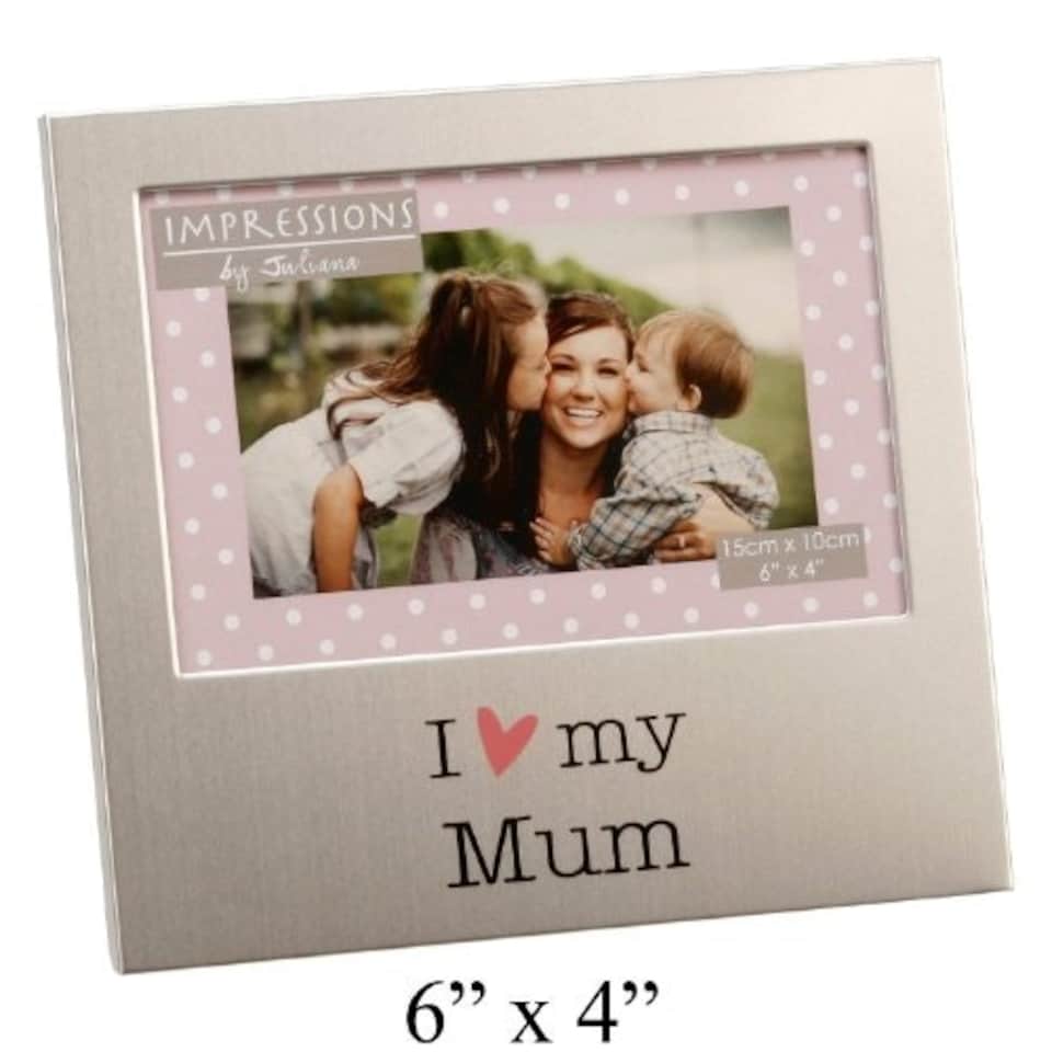 image 1 of I Love My Mum 6" x 4" Aluminium Frame