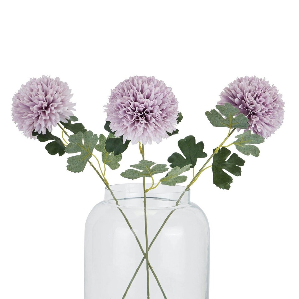 image 1 of Hill Interiors Chrysanthemum Artificial Flower - Purple - One Size (UTHI4826)