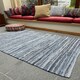 image 1 of DENIM Rug WashableFlat Weave Design - Cotton - L90 x W150 - Blue Multi
