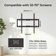 image 7 of Ross Flat to Wall TV Wall Mount 32-70” 200x200mm to 400x400mm 60kg Hold