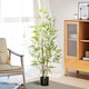 image 3 of HOMCOM Decorative Artificial Plants Bamboo in Pot Fake Plants for Home Indoor Decor,120 cm