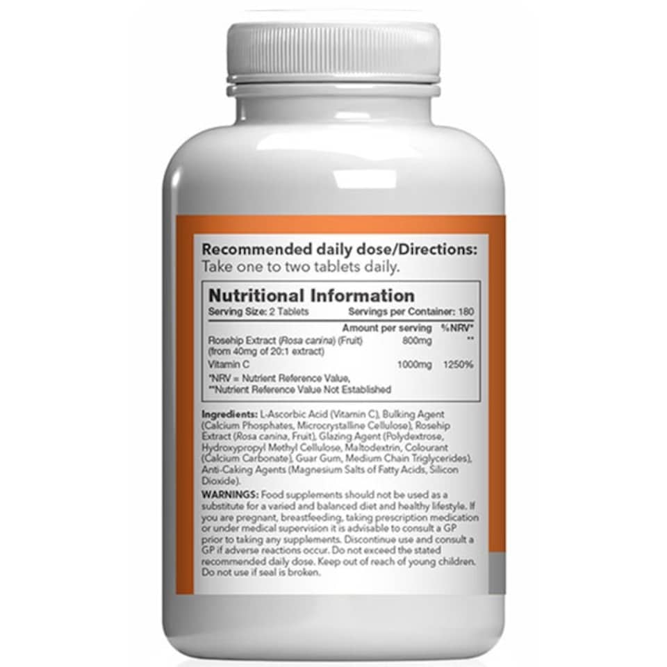 image 1 of Vitamin C 1000mg with Rosehip 800mg- 360 Tablets