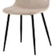image 2 of Luxe Dining Chair 4pc Sandshell Wood Printed Coating Cream