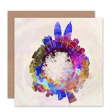 Little World City Skyline Kuala Lumpur Art Card