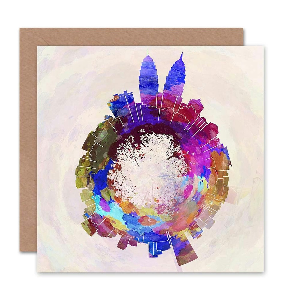 image 1 of Little World City Skyline Kuala Lumpur Art Card