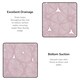 image 2 of Laguna Anti Slip Pink PVC Bath Mat 68cm x 37cm - 2 Set | Pink | Pink | 2
