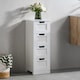 image 1 of Bath Vida Priano 4 Drawer Freestanding Bathroom Storage Cabinet, White | White | 1