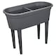 image 4 of Elevated Greenhouse Raised Garden Bed with Lid - Plastic Planter Box Kit | Black | 1