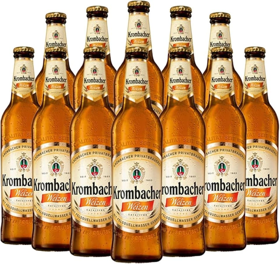 Krombacher Weizen Premium German Wheat Beer 12 x 500ml