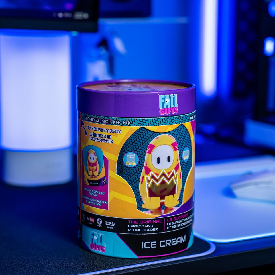 image 1 of Cable Guys Holdems Fall Guys Ice Cream Mini Phone Stand and Device Holder