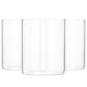 image 1 of Argon Tableware Glass Storage Jars - No Lid - 750ml - Kitchen Utensils Pot Bathroom Storage Open Container Glass Jar - Set of 3