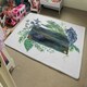 image 4 of Green Leaves Board (Rug) Green | Large: 140x200cm