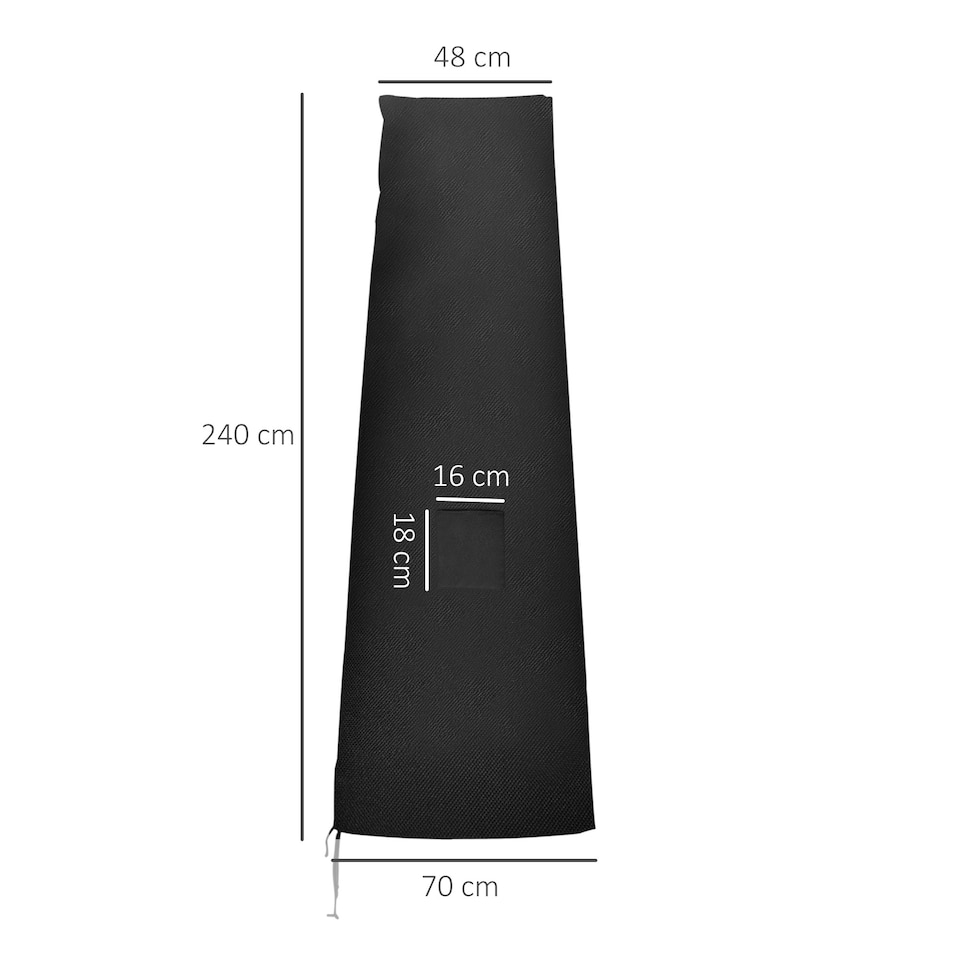 image 1 of Outsunny Parasol Umbrella Cover Outdoor Protector Weatherproof Cantilever Garden