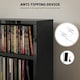 image 7 of HOMCOM Set of 2 CD Storage Units with Adjustable Shelves High Gloss Black
