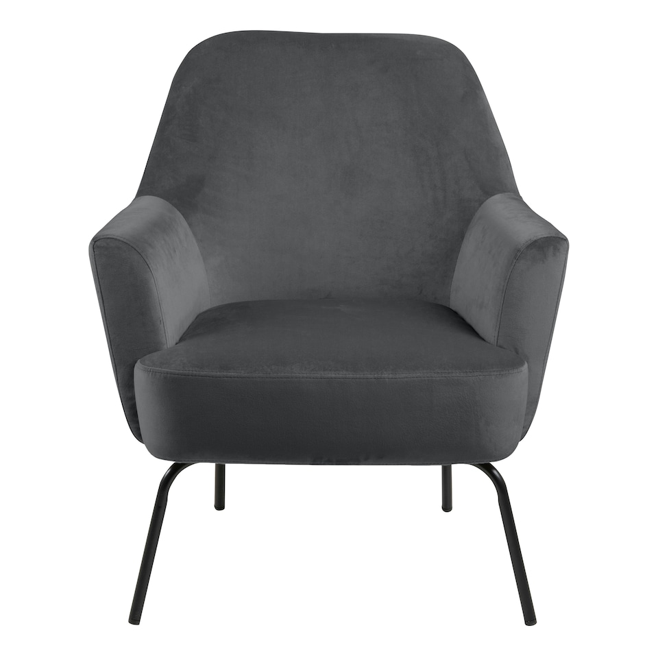 image 1 of Melissa Lounge Chair in Dark Grey