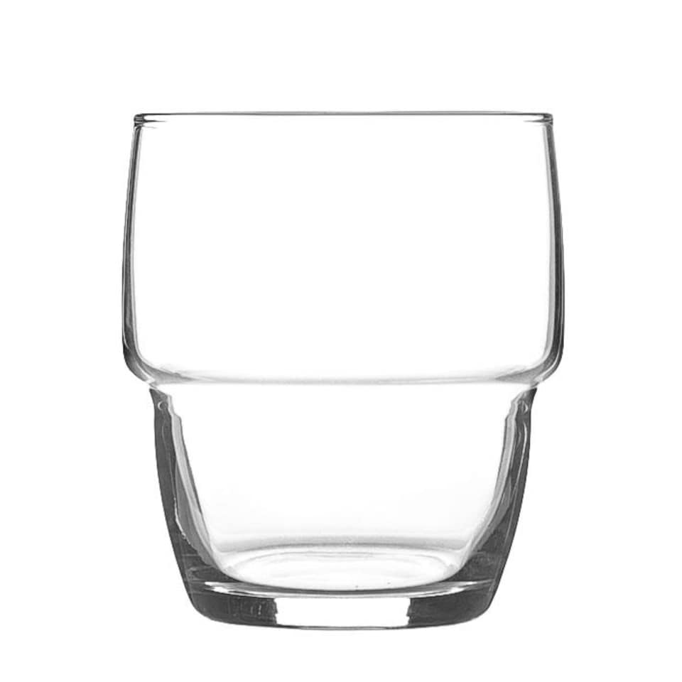 image 1 of LAV Galata Stacking Tumbler Glasses - 285ml - Clear - Pack of 6 | Clear | Clear