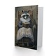 image 2 of Raccoon Reading Bedtime Story on Rocking Chair Birthday Greeting Card