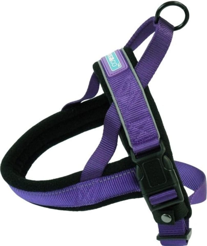 Dog & Co Nylon Norwegian Harness Reflective Purple Med