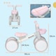 image 7 of AIYAPLAY Kids Balance Bike for 1-3 Years Old with Adjustable Seat, Pink