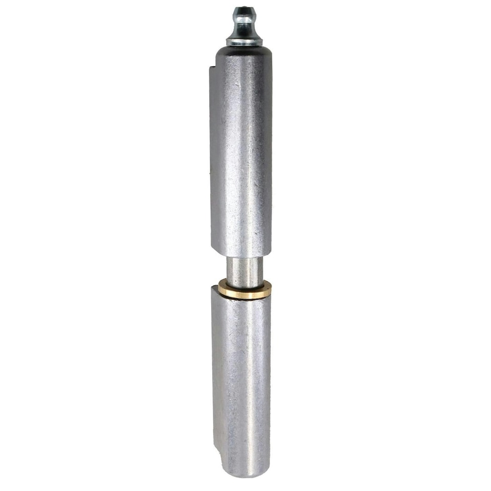 image 1 of 4pk Lift Off Bullet Hinge Weld On with Grease Nipple 16x120mm Heavy Duty Door Silver