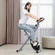 image 2 of SPORTNOW Folding Exercise Bike with Heart-Rate Sensor for Home Use, Black/Grey