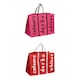 image 2 of Hot Pink 3 Section Laundry Bag Pink | Pink