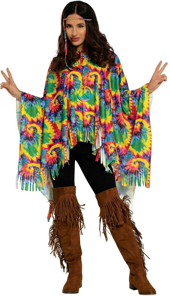 image 1 of Fancy Dress Adult Poncho - M