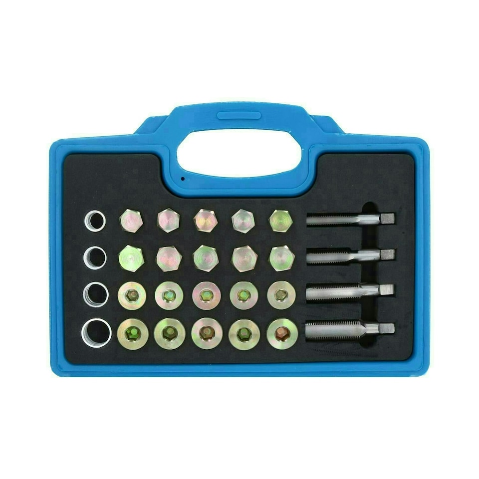 image 1 of Oil drain sump plug differential gear box damaged thread repair kit 64pcs AT547