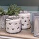 image 2 of Hill Interiors Bloomville Stone Star Candle Lantern - Stone - 19cm x 18cm x 18cm