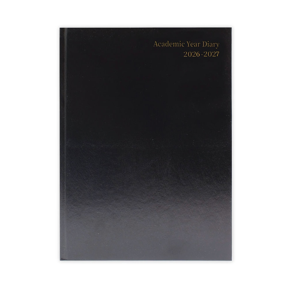 image 1 of Janrax 2026-2027 A4 Week To View Black Academic Diary