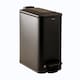 image 1 of COSMIC Bathroom Bin 5L, Slim Pedal, Removable Bucket Black Essentials Collection