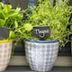 image 5 of Nicola Spring Hand-Printed Plant Pot - 14cm - Navy Blue