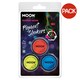 image 1 of Moon Glow Pigment Shakers UV Neon Glitter (Pack of 3) - Red/Yellow/Blue - One Size Red