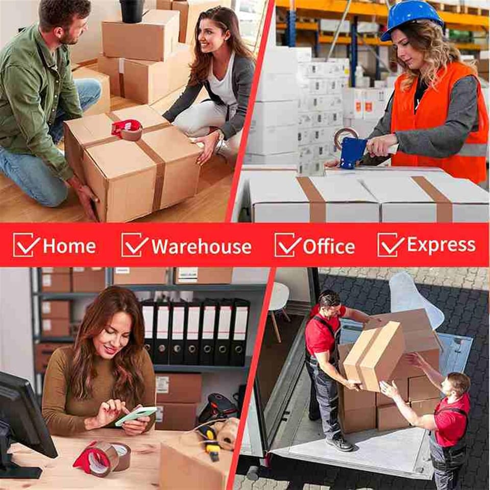 image 1 of Pack of 6 Brown Bopp Tape For Packing 48mm x 50m