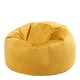 image 1 of icon Aurora Classic Velvet Bean Bag Chair Ochre Yellow Bean Bags Yellow