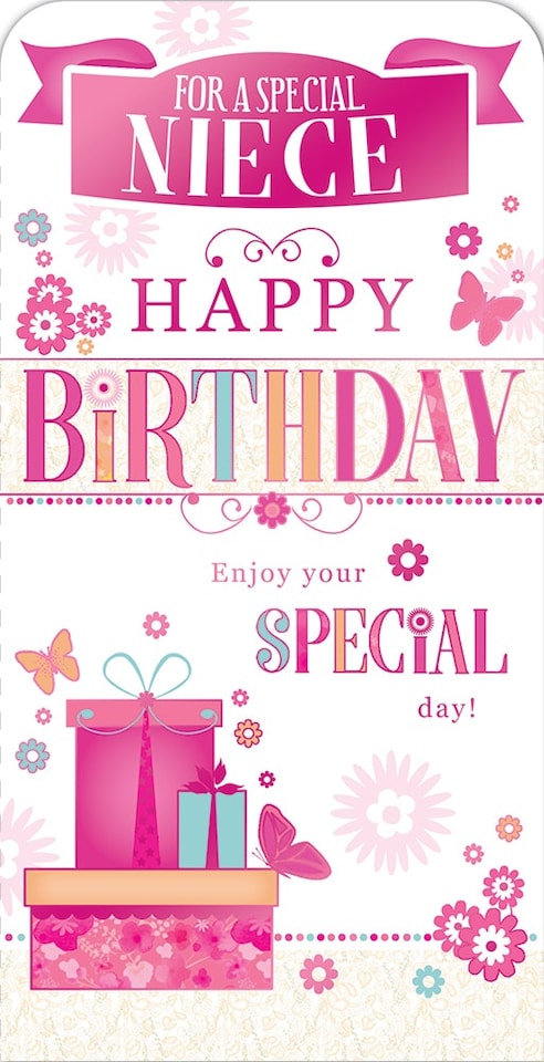 For a Special Niece Birthday Luxury Gift Money Wallet Card