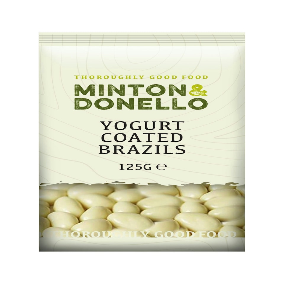image 1 of Minton & Donello Yoghurt Coated Brazil Nuts 6 x 125g