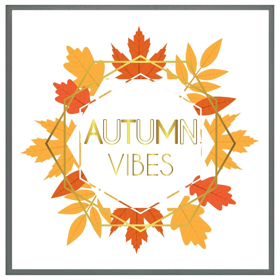 image 1 of Autumn vibes (Picture Frame) Black | XL