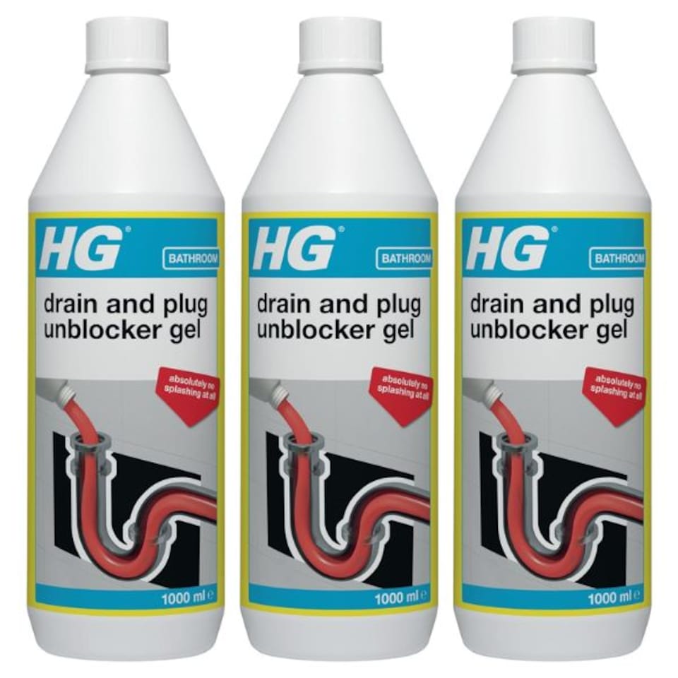 HG - Drain & Plug Unblocker Gel - 1L - 3 Units