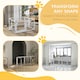 image 4 of PawHut 8 Panels Freestanding Dog Barrier for S and M Dogs - White