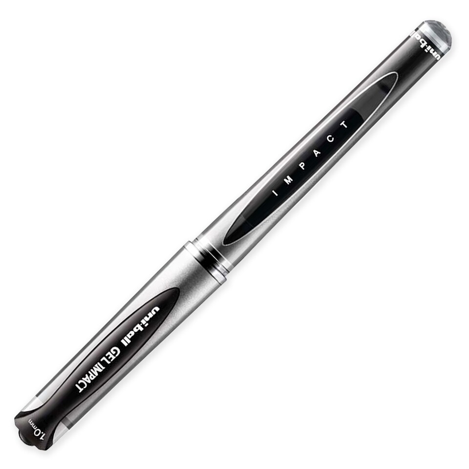 image 1 of Uni-Ball UM-153S Gel Impact Broad Rollerball Pen 1.0mm Pack of 12