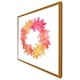image 4 of Pink & orange autumn reath (Picture Frame) Black | L