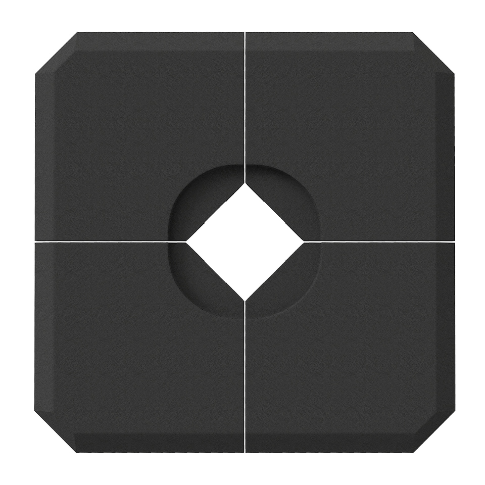 image 1 of Outsunny Set of 4 Parasol Base Stand Weights for Cantilever Umbrella Up to 120kg