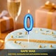 image 7 of Blue 0 Number Candle Birthday Anniversary Party Cake Decorations Topper | Blue