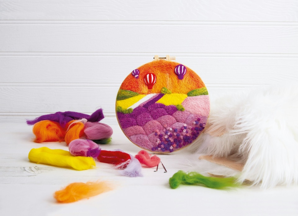 image 1 of House of Crafts Needle Felted Lavender, Multicoloured, Single Craft Kit