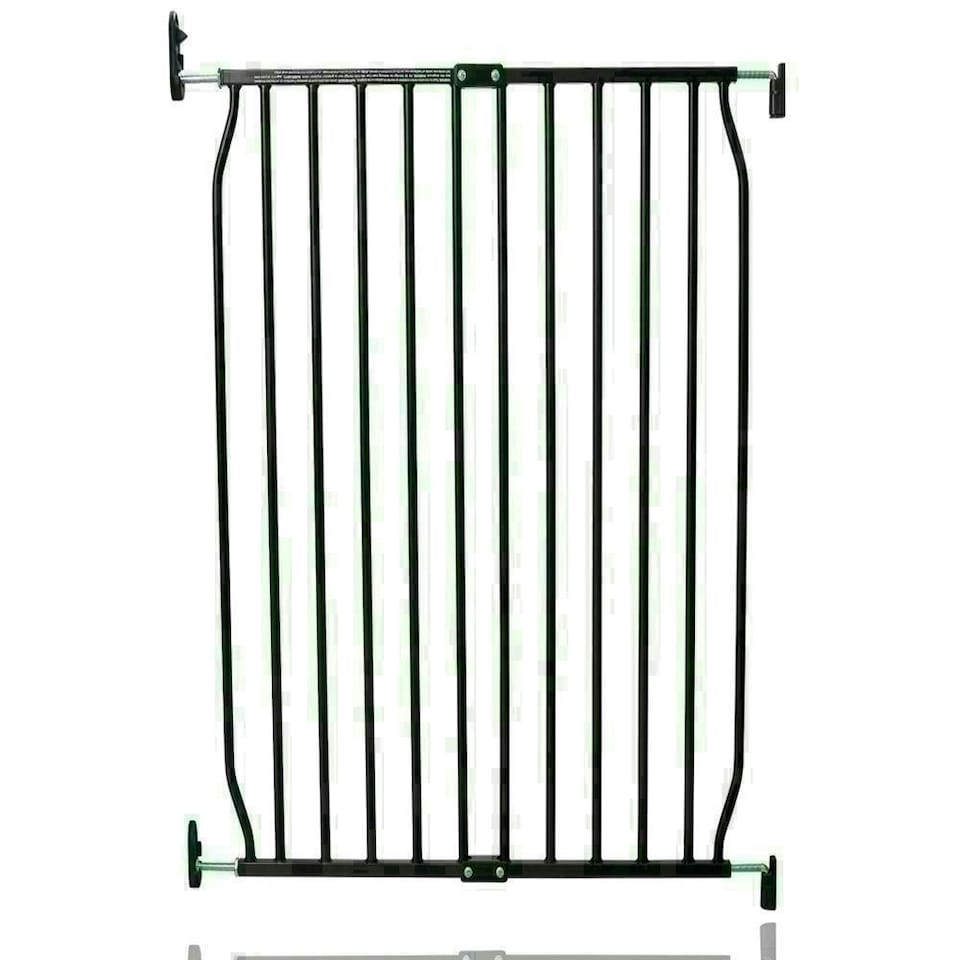 image 1 of Safetots Extra Tall Eco Screw Fit Baby Gate, Black, 70cm - 80cm, Extra Tall Gate 100cm in Height, Stair Gate for Baby