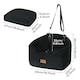 image 2 of Skylos Dog Booster Car Seat Safe Puppy Travel Carrier Bed Bag Basket Pet | Black | Black