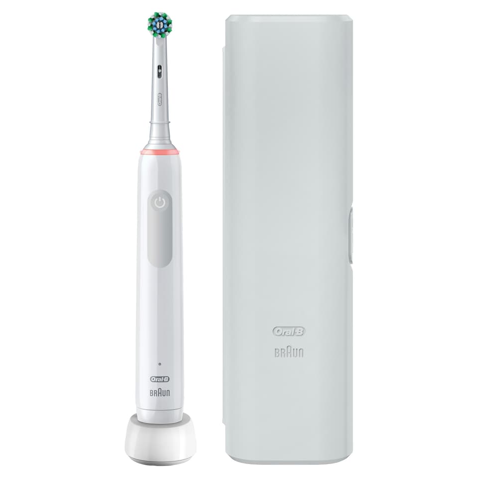 image 1 of Oral-B Pro 3 3500 White Toothbrush with Case